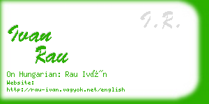 ivan rau business card